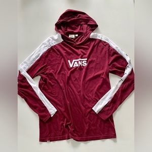 Mens Vans Hooded Long Sleeved Shirt, size XL